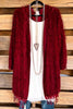 AHB EXCLUSIVE: When In Love Cardigan - Burgundy