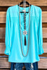 Cover Me In Florals Tunic - Mint - SALE