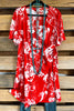 Sprinkle Of Love Dress - Red - SALE