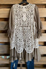 AHB EXCLUSIVE: Laced In Love Crochet Vest - Beige -100% COTTON