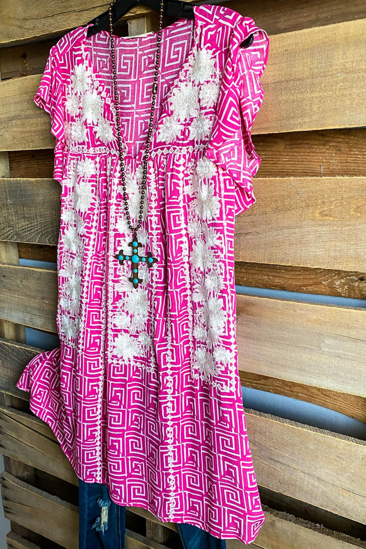 AHB EXCLUSIVE: Timeless Travels Dress - Hot Pink - SALE