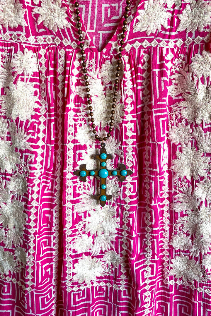AHB EXCLUSIVE: Timeless Travels Dress - Hot Pink