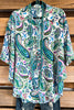 Radiant Mirage Tunic - Green - SALE