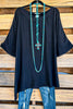 Fresh Take Oversized Tunic - Black - SALE