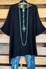 Fresh Take Oversized Tunic - Black - SALE