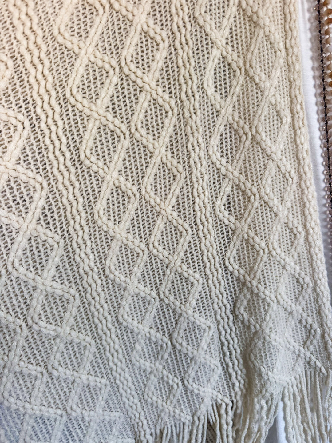 Full Speed Ahead Knit Ruana - Beige - SALE