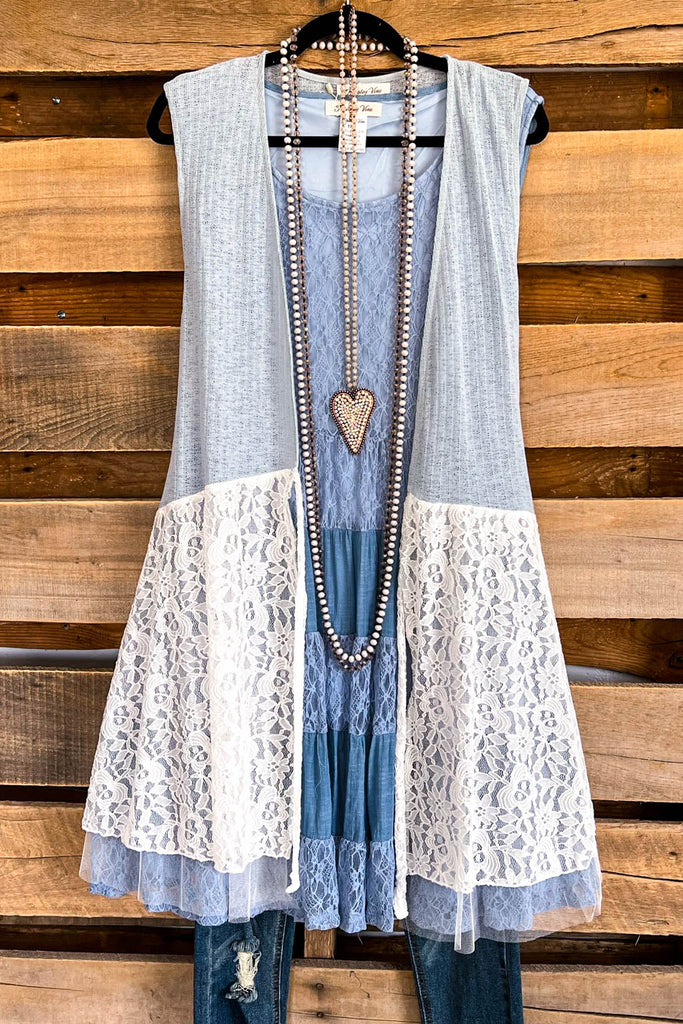 Vintage Impressions Vest - Blue/White