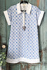 Pretty In Petals Dress - Chambray - 100% COTTON (S-M-L)
