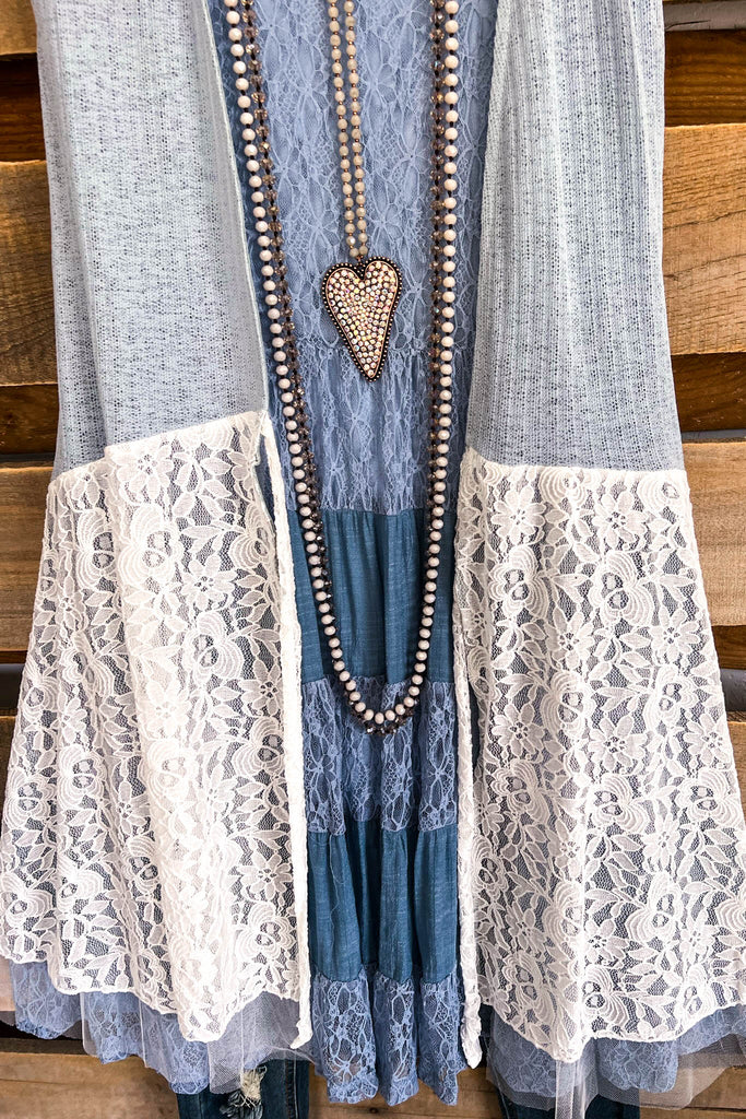 Vintage Impressions Vest - Blue/White