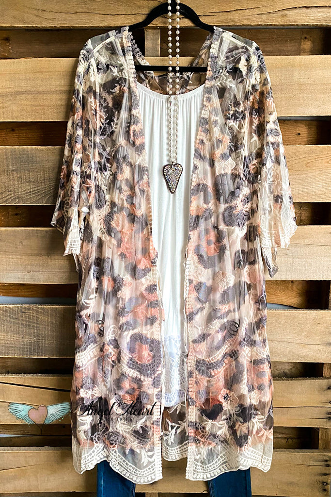 AHB EXCLUSIVE: More Than Just a Friend Lace Kimono - Leopard