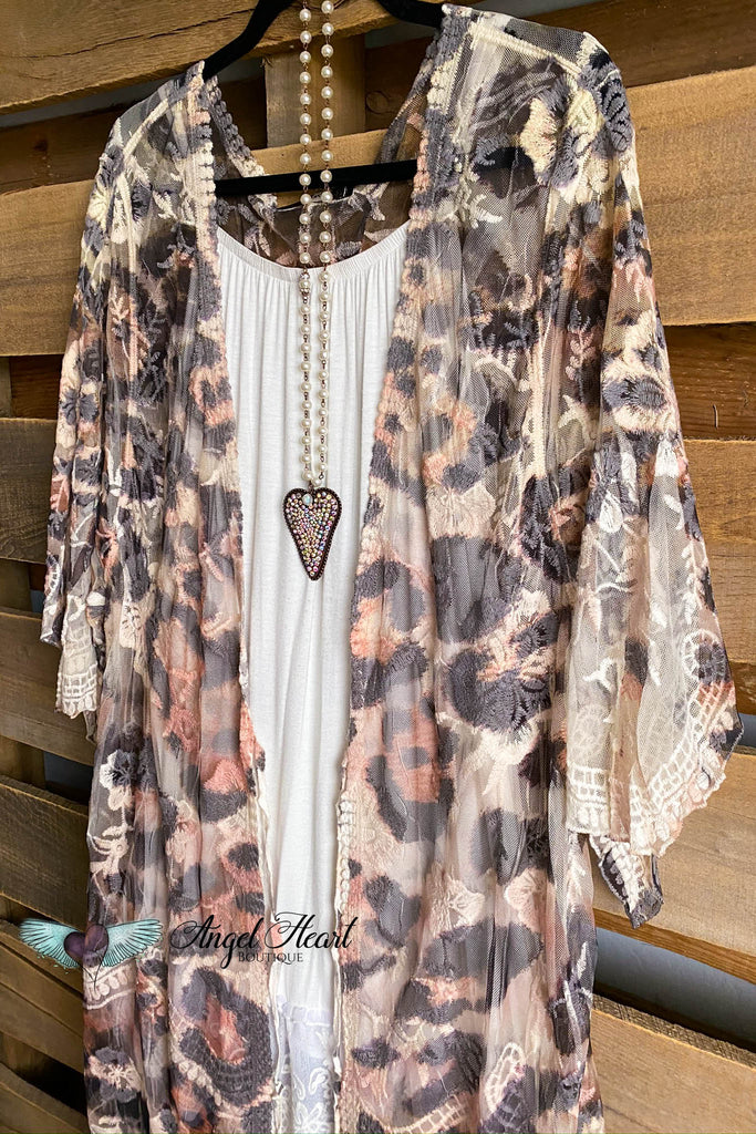 AHB EXCLUSIVE: More Than Just a Friend Lace Kimono - Leopard