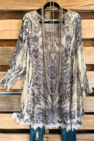 Staying For Awhile Tunic/Dress - Black