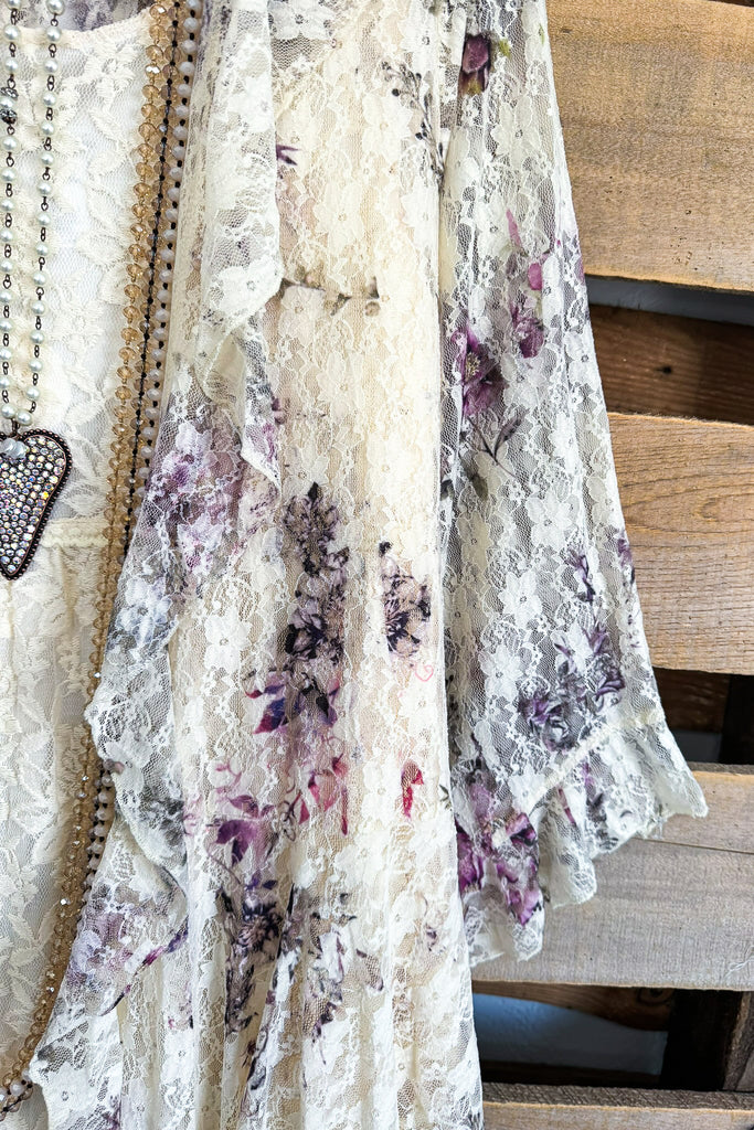 AHB EXCLUSIVE: Embracing Love Lace Cardigan - Beige/ CH FL