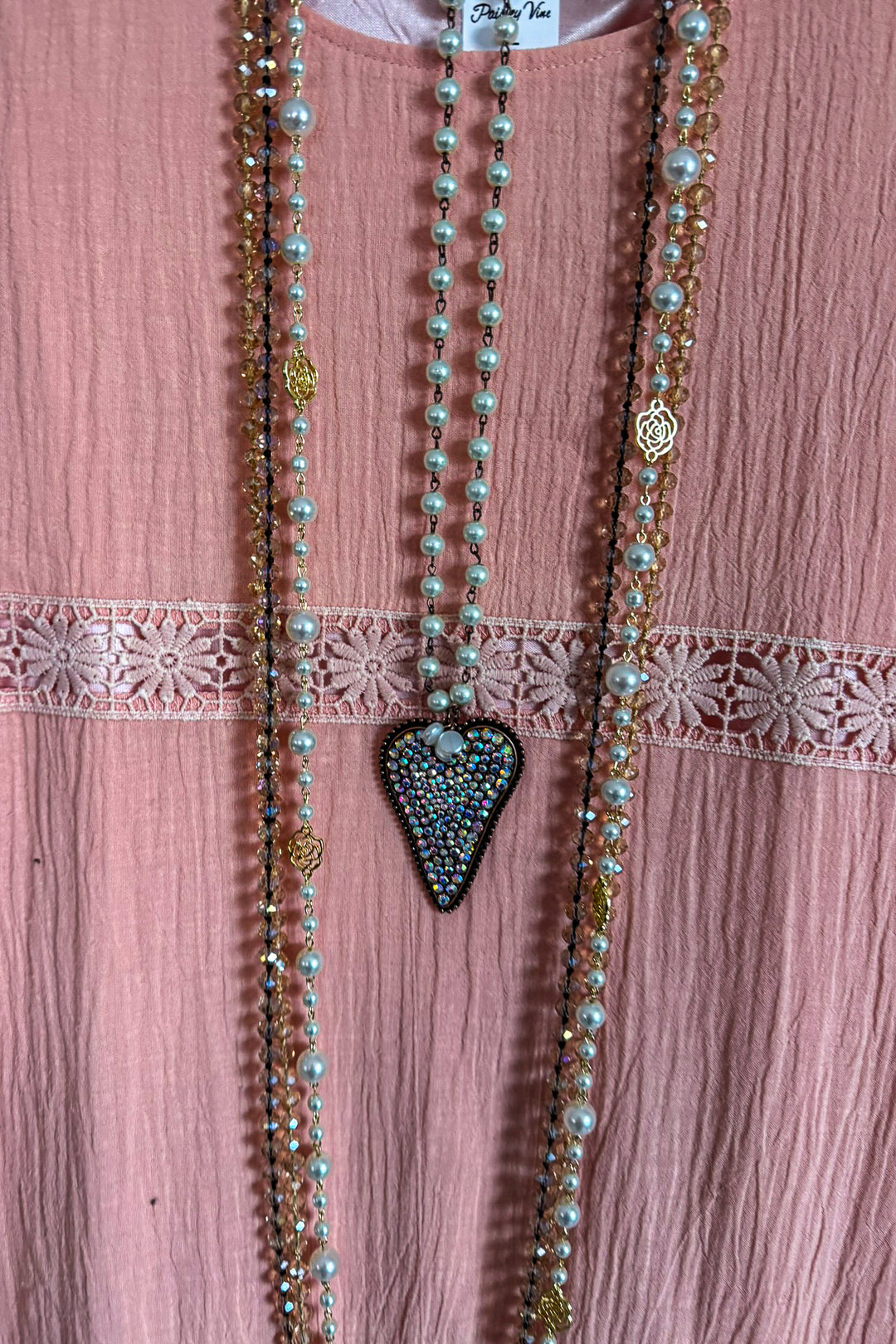 Sunday Tea Top - Peach - 100% COTTON