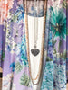 Hydrangea Chiffon Kimono - Purple