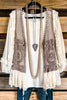 AHB EXCLUSIVE:  Only The Young Vest - Mocha -100% COTTON