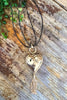 Golden Perfections Heart Necklace - Black/Gold