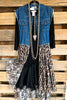 AHB EXCLUSIVE: All The While Vest - Denim/C.Leo - 100% COTTON