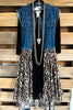 AHB EXCLUSIVE: All The While Vest - Denim/C.Leo - 100% COTTON