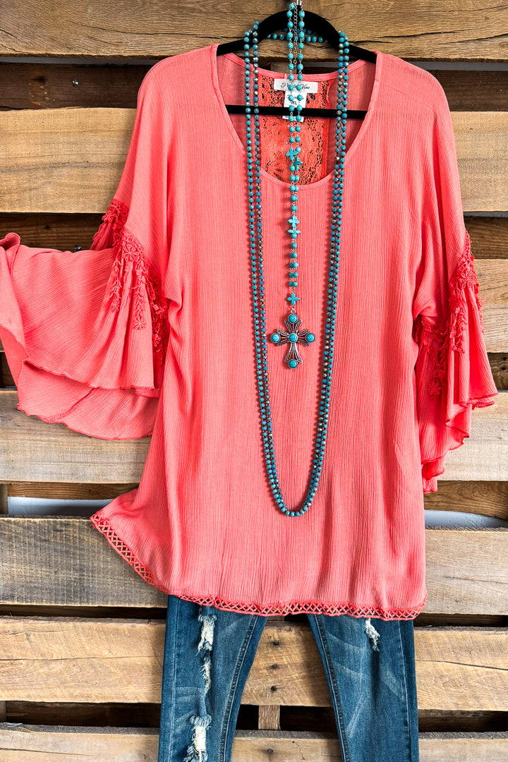 The Best Part Tunic - Peach - SALE