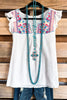 Near My Heart Top - Ivory - 100% COTTON - SALE