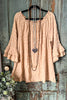 Taking Your Time Oversized Tunic - Beige