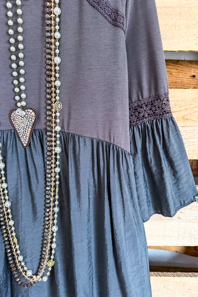 Majestic Moments Dress - Gray - SALE