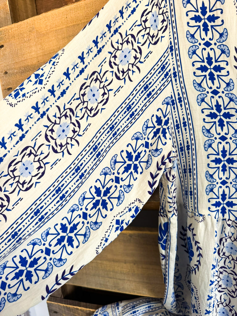 Cobble Stone Mornings Dress - Blue