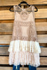 AHB EXCLUSIVE:  Only The Young Vest - Mocha -100% COTTON