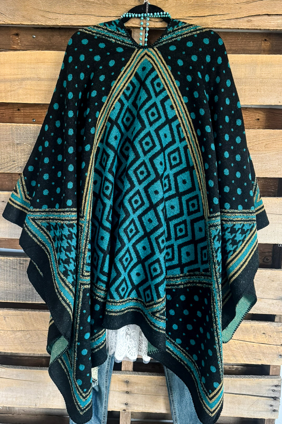 Magical Nights Poncho - Black