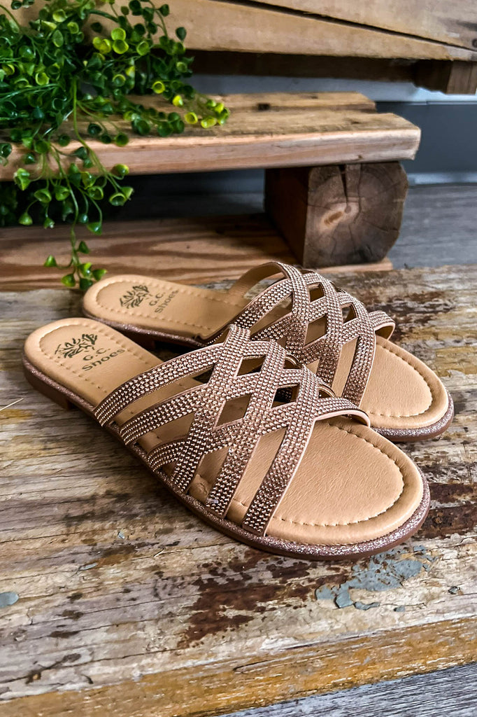 Rosewood Victor Sandals - Rose Gold