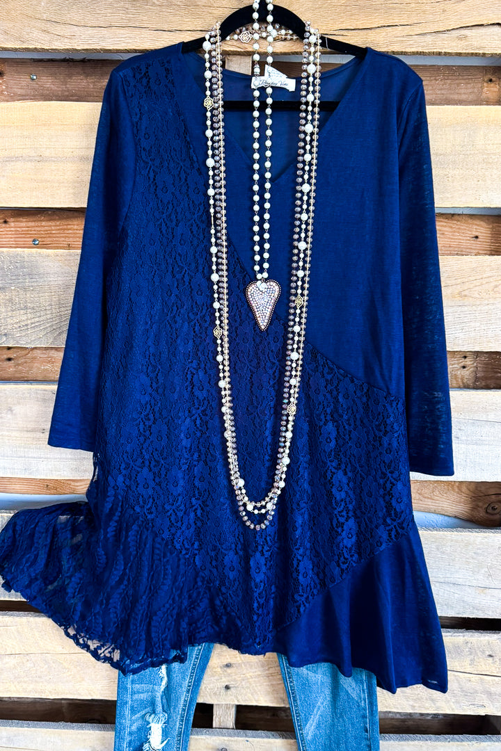 AHB EXCLUSIVE: Attentions On Me Dress - Navy - SALE