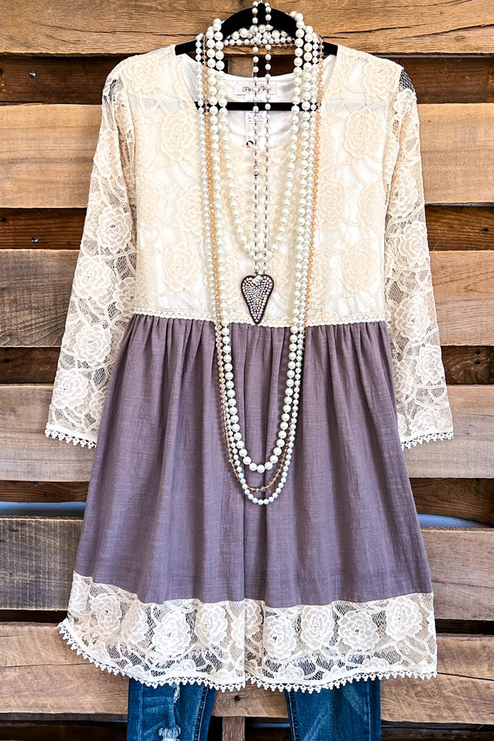 Metro Treasure Tunic - Grey - 100% COTTON
