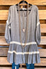 One Beautiful Moment Dress - Grey - SALE