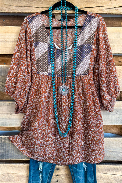 Time Of Your Life Tunic - Orange Rust - SALE