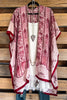 Comes With Peace Kimono - Red