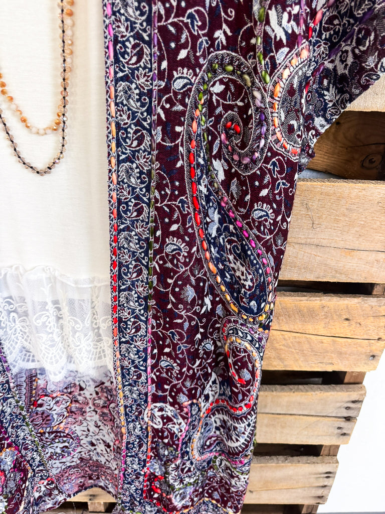 Considered Me Loved Duster - Aubergine