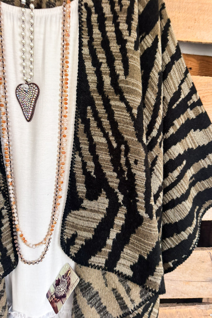 My Wild Streak Poncho - Black