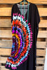 Weekend Wanderer Kaftan - Black Multi - SALE