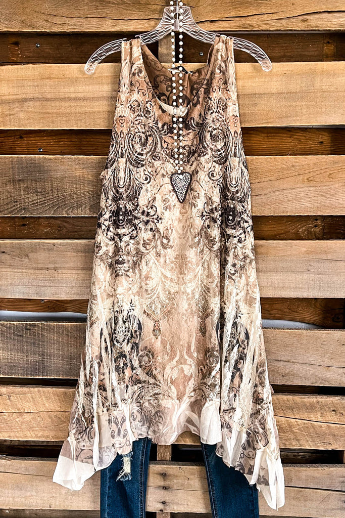 AHB EXCLUSIVE: Love is Alive Tunic - Beige Mix