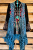 AHB EXCLUSIVE: Dream Weaver Vest - SW Teal - 100% COTTON