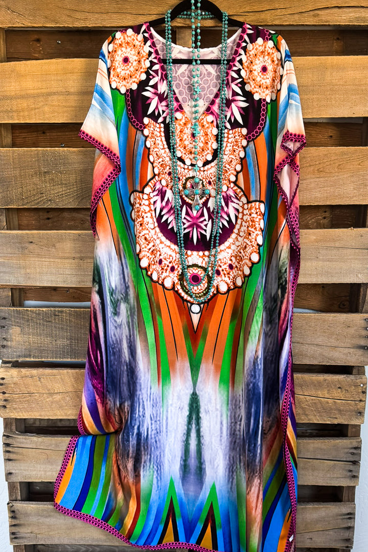 Steady As You Go Kaftan - Multi - SALE