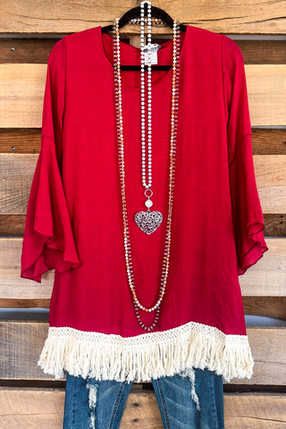 Fascinating Thoughts Kaftan - Red