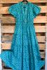 Carefree Attitude Dress - Blue Combo - 100% COTTON - SALE