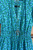 Carefree Attitude Dress - Blue Combo - 100% COTTON - SALE