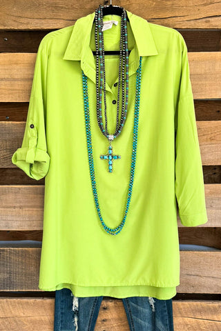 Simply Polished Tunic - Olive
