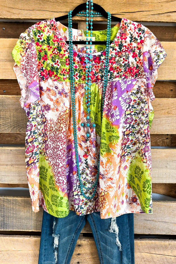Dare To Indulge Blouse - Multi - SALE