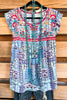 Dockside Darling Top - Aqua - SALE