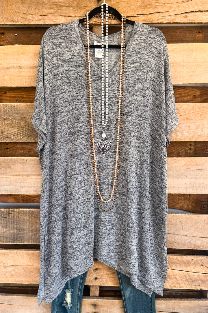 Warm Breezy Feelings Tunic/Dress - Gray