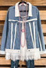 Anytime Now Faux Fur Denim Jacket - SALE
